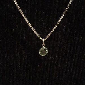 Sterling silver 17” necklace and pendant